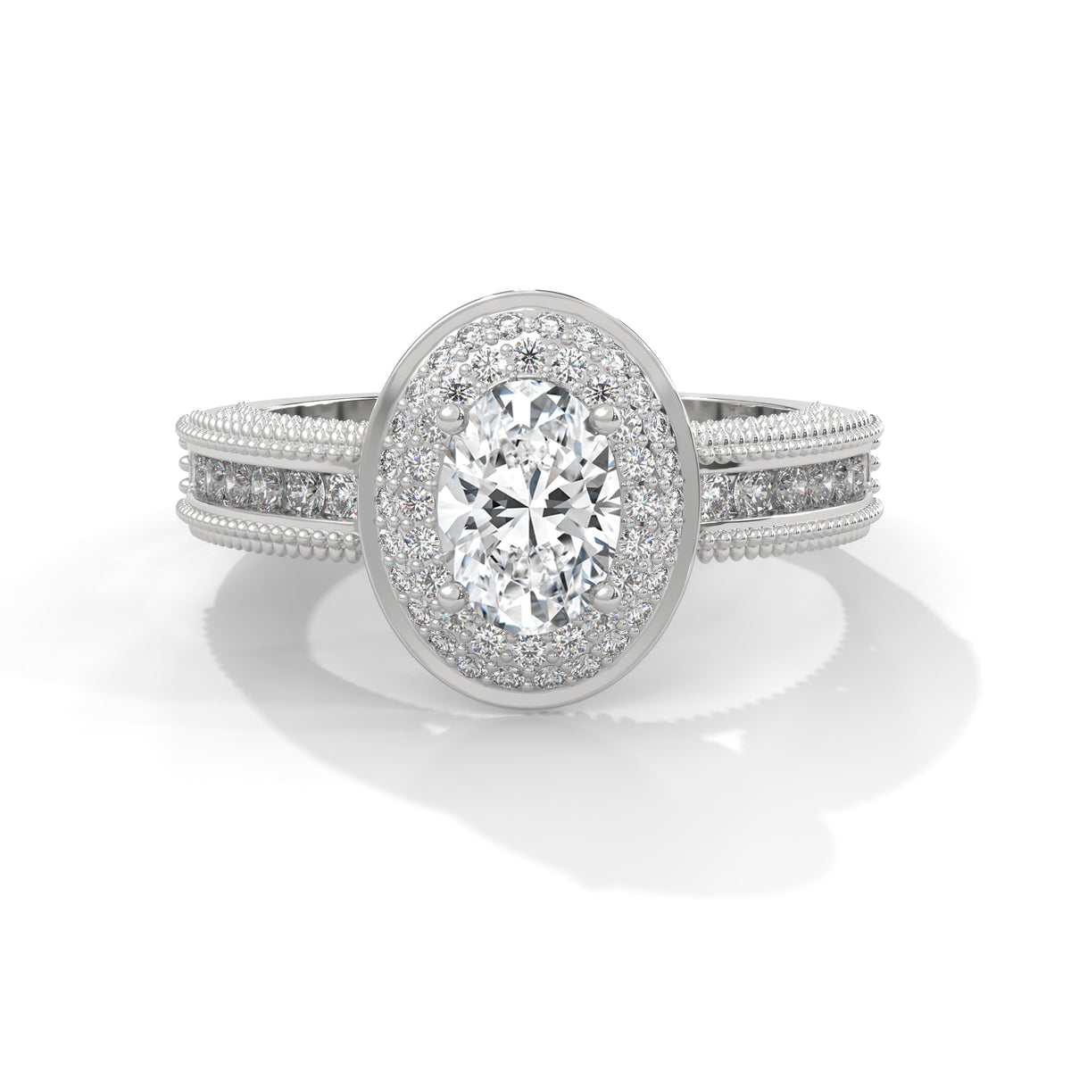 Celestial Bloom Halo Ring
