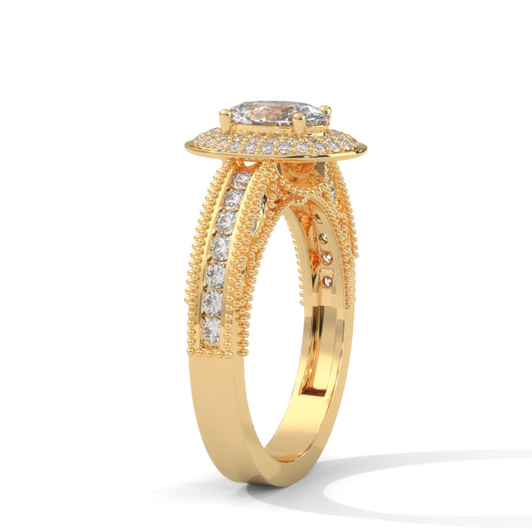 Celestial Bloom Halo Ring