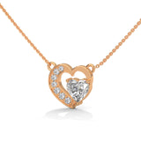 Entwined Hearts Diamond Pendant