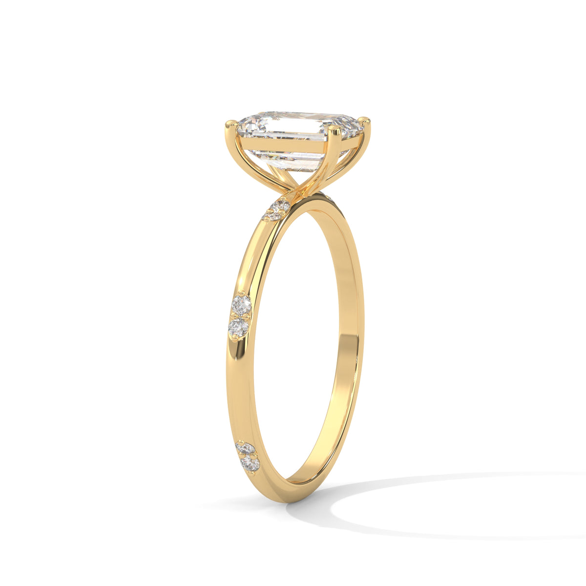 Emerald Grace Solitaire Ring