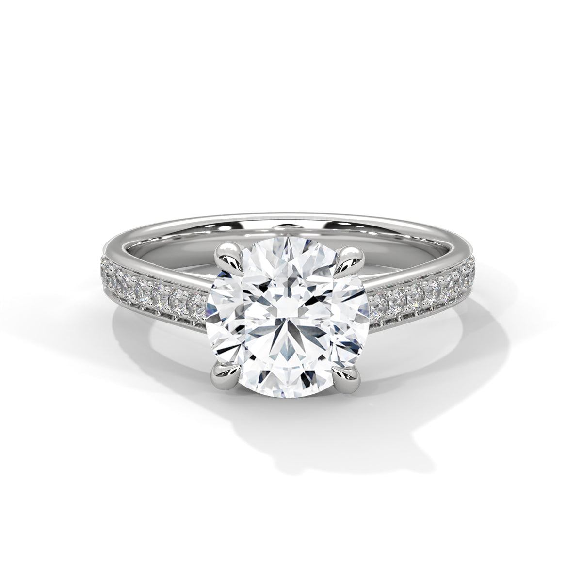 Crowned Brilliance Solitaire Ring