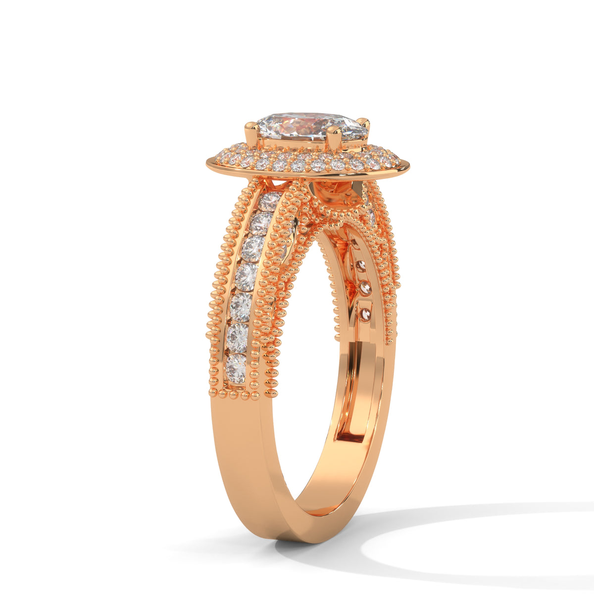 Celestial Bloom Halo Ring