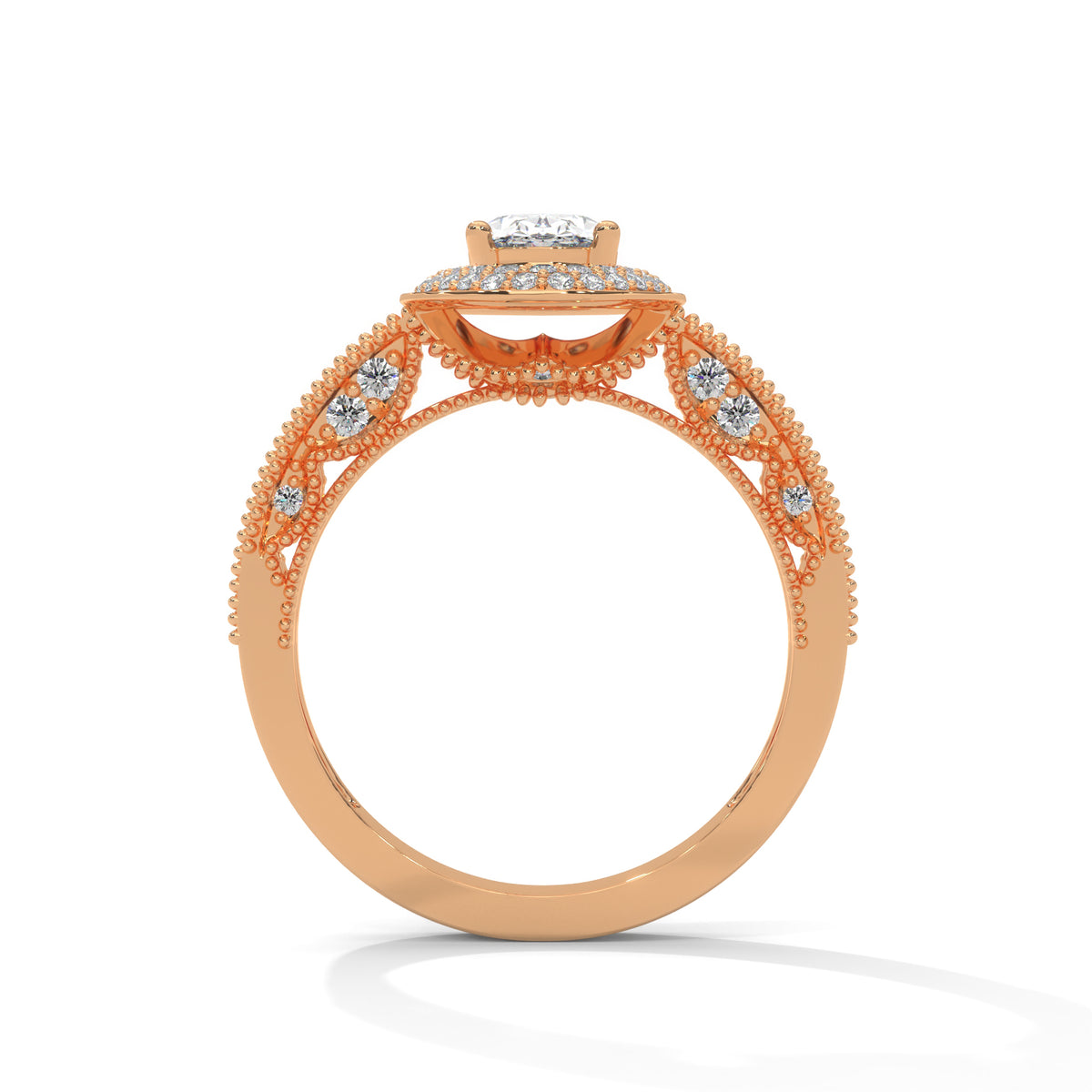 Celestial Bloom Halo Ring