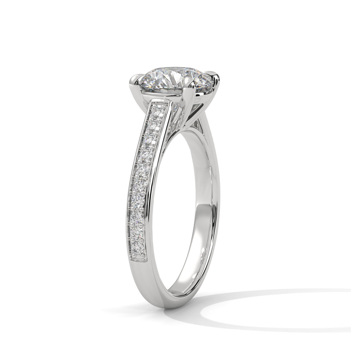 Crowned Brilliance Solitaire Ring
