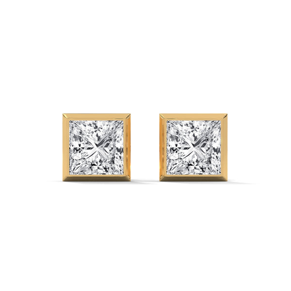 Regal Frame Solitaire Earrings