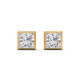 Regal Frame Solitaire Earrings