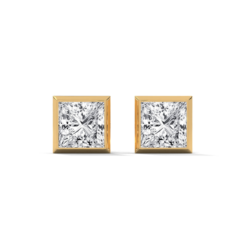 Regal Frame Solitaire Earrings