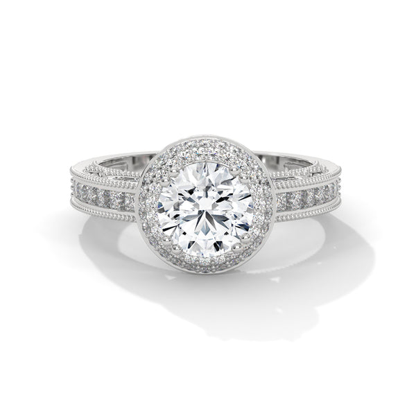 Vintage Bloom Halo Ring