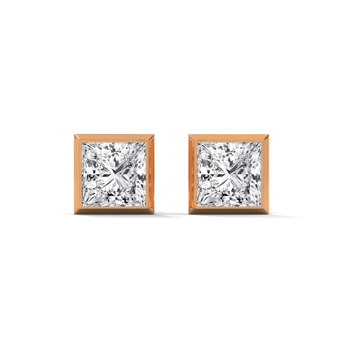 Regal Frame Solitaire Earrings