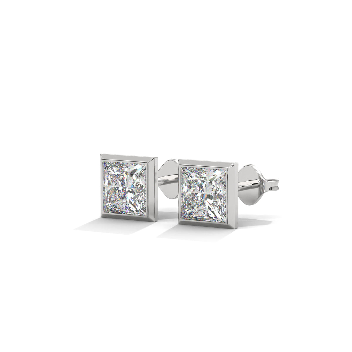 Regal Frame Solitaire Earrings