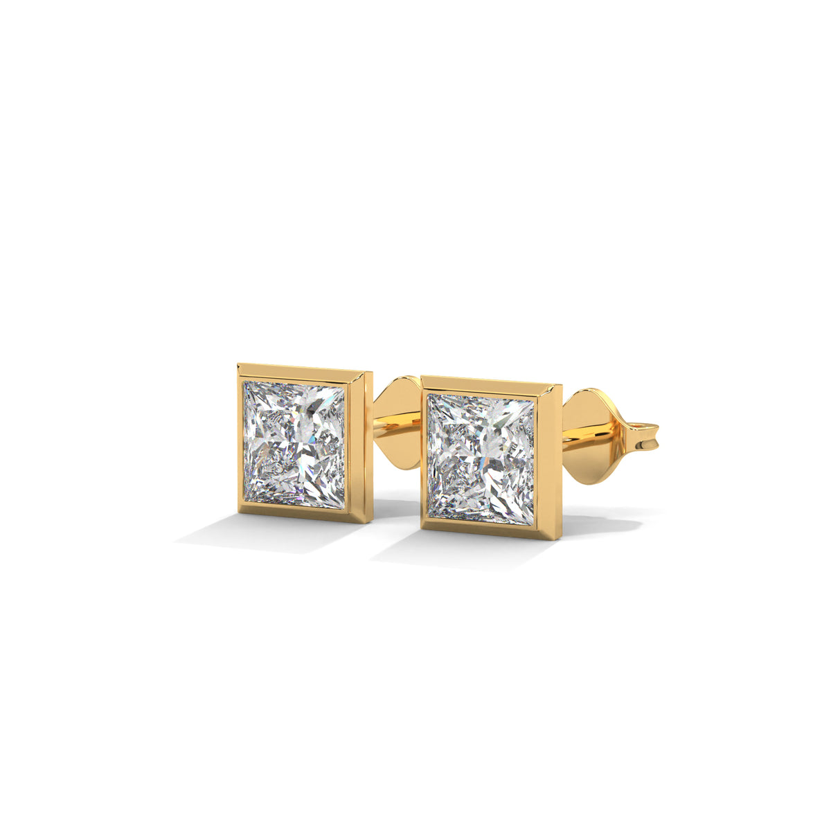 Regal Frame Solitaire Earrings