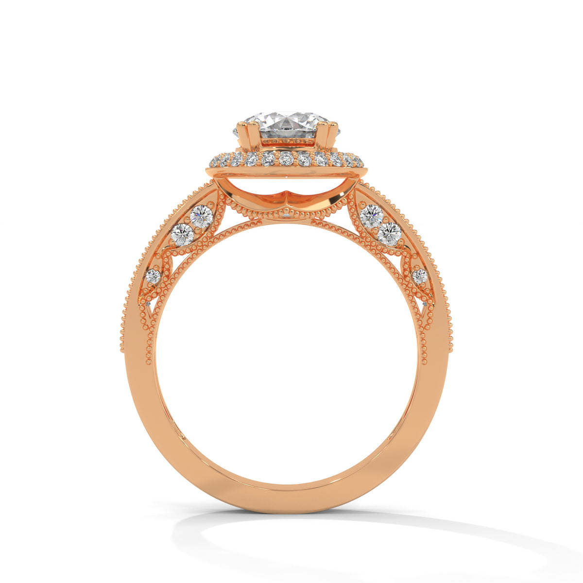 Vintage Bloom Halo Ring