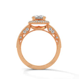 Vintage Bloom Halo Ring