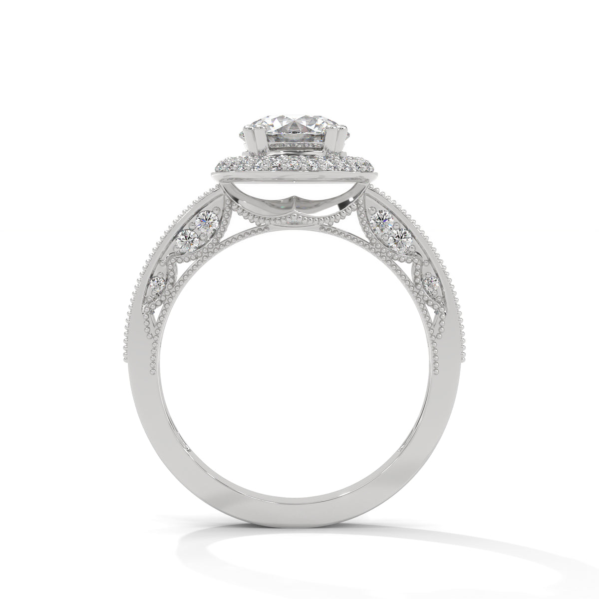 Vintage Bloom Halo Ring