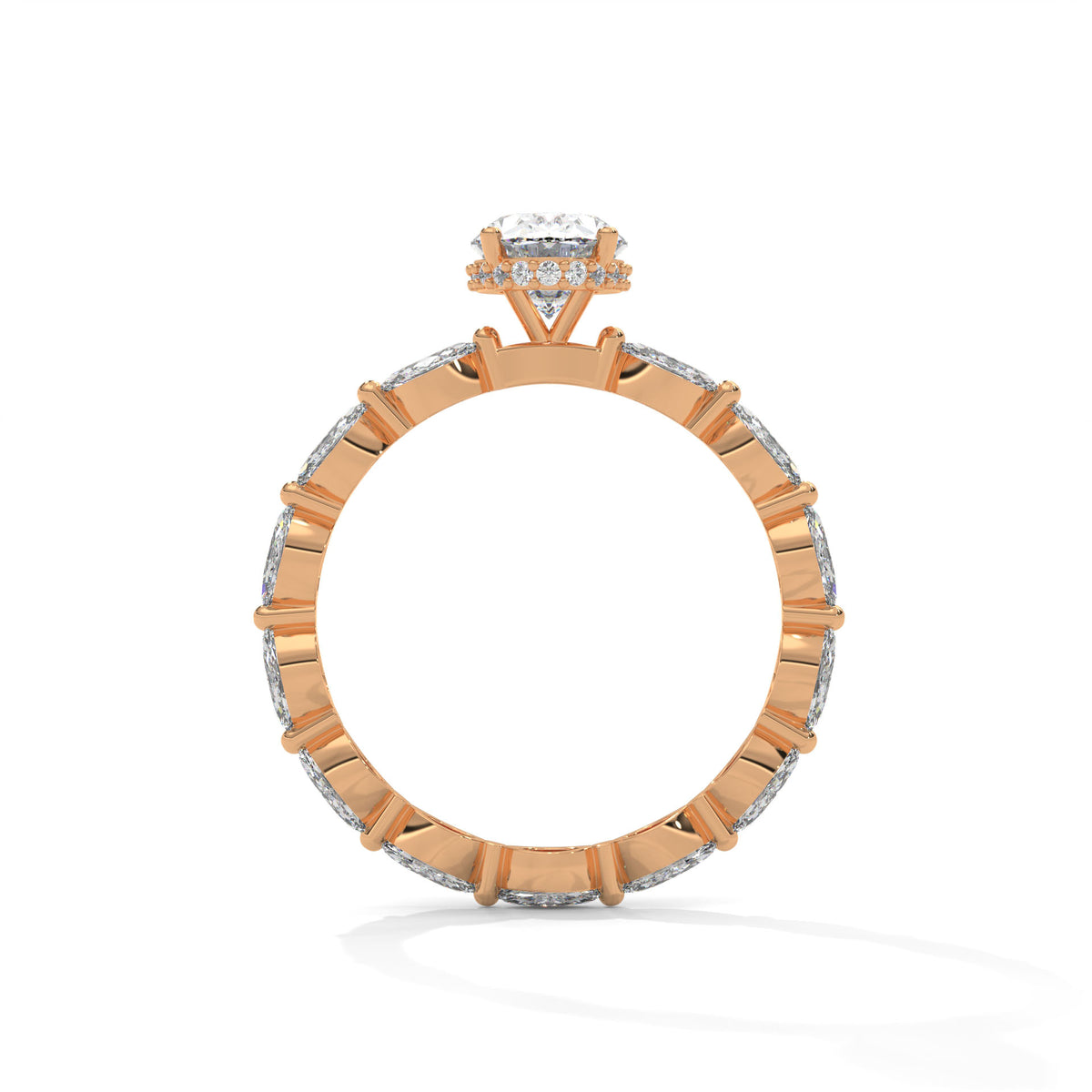 Marquise Drift Solitaire Ring