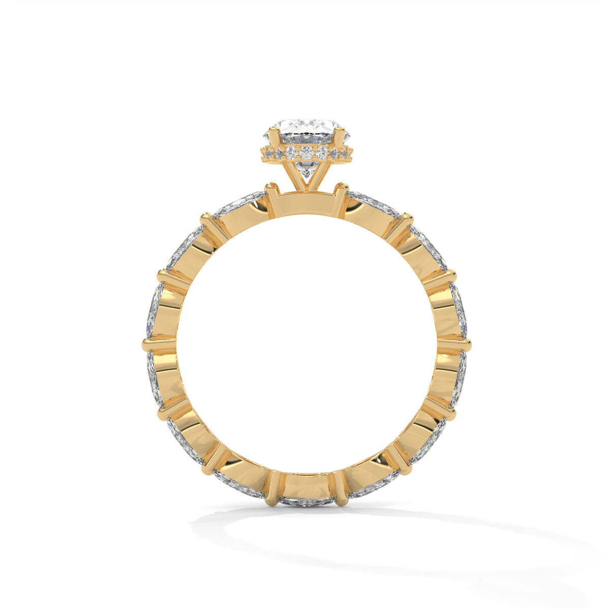 Marquise Drift Solitaire Ring