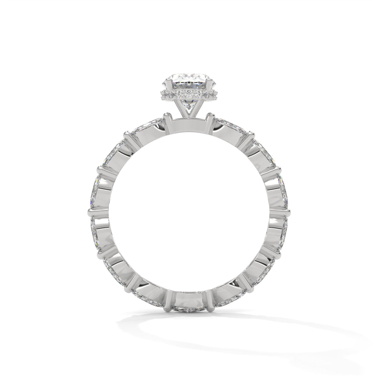 Marquise Drift Solitaire Ring