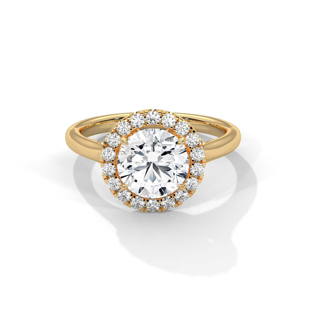 Celestial Bloom Halo Ring