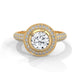 Celestial Bezel Halo Solitaire Ring