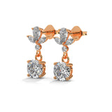 Floral Crown Drop Earrings