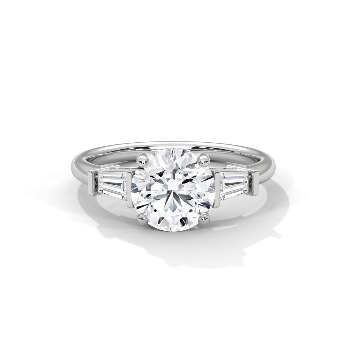 Tapered Grace Solitaire Ring