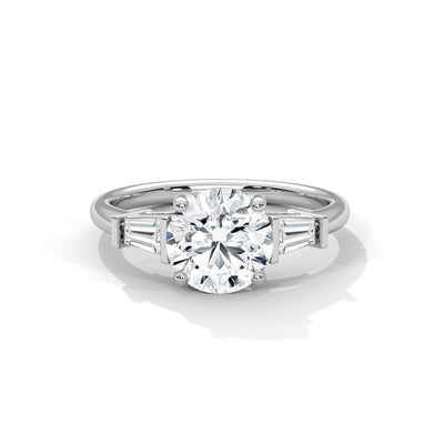 Tapered Grace Solitaire Ring — IGI Certified Diamond Jewellery | My Carat India
