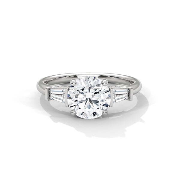 Tapered Grace Solitaire Ring