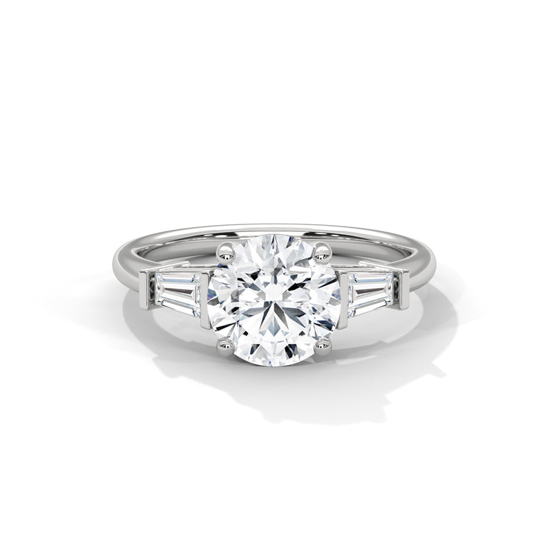 Tapered Grace Solitaire Ring