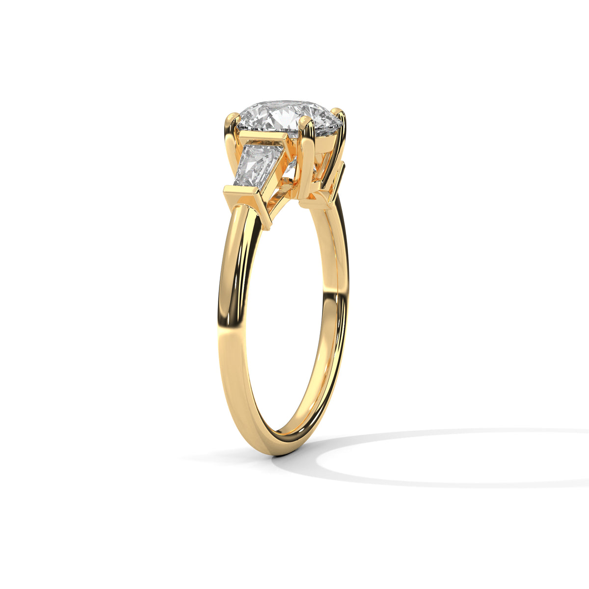 Tapered Grace Solitaire Ring