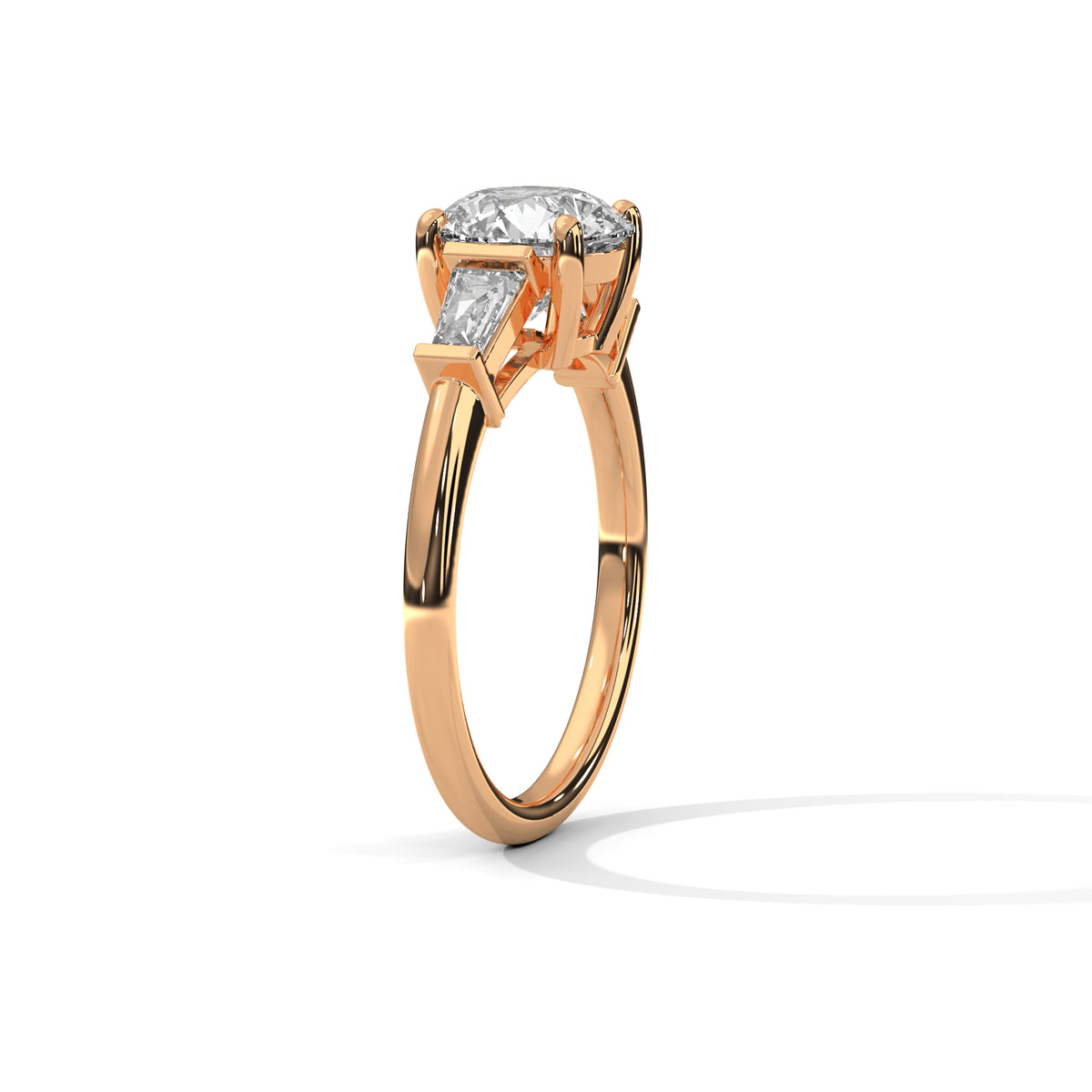 Tapered Grace Solitaire Ring