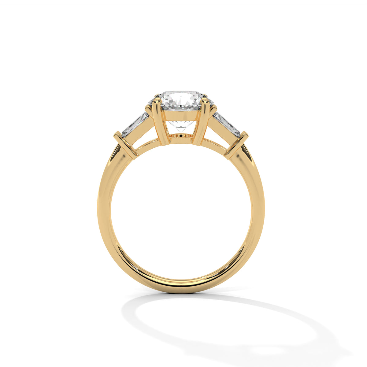 Tapered Grace Solitaire Ring