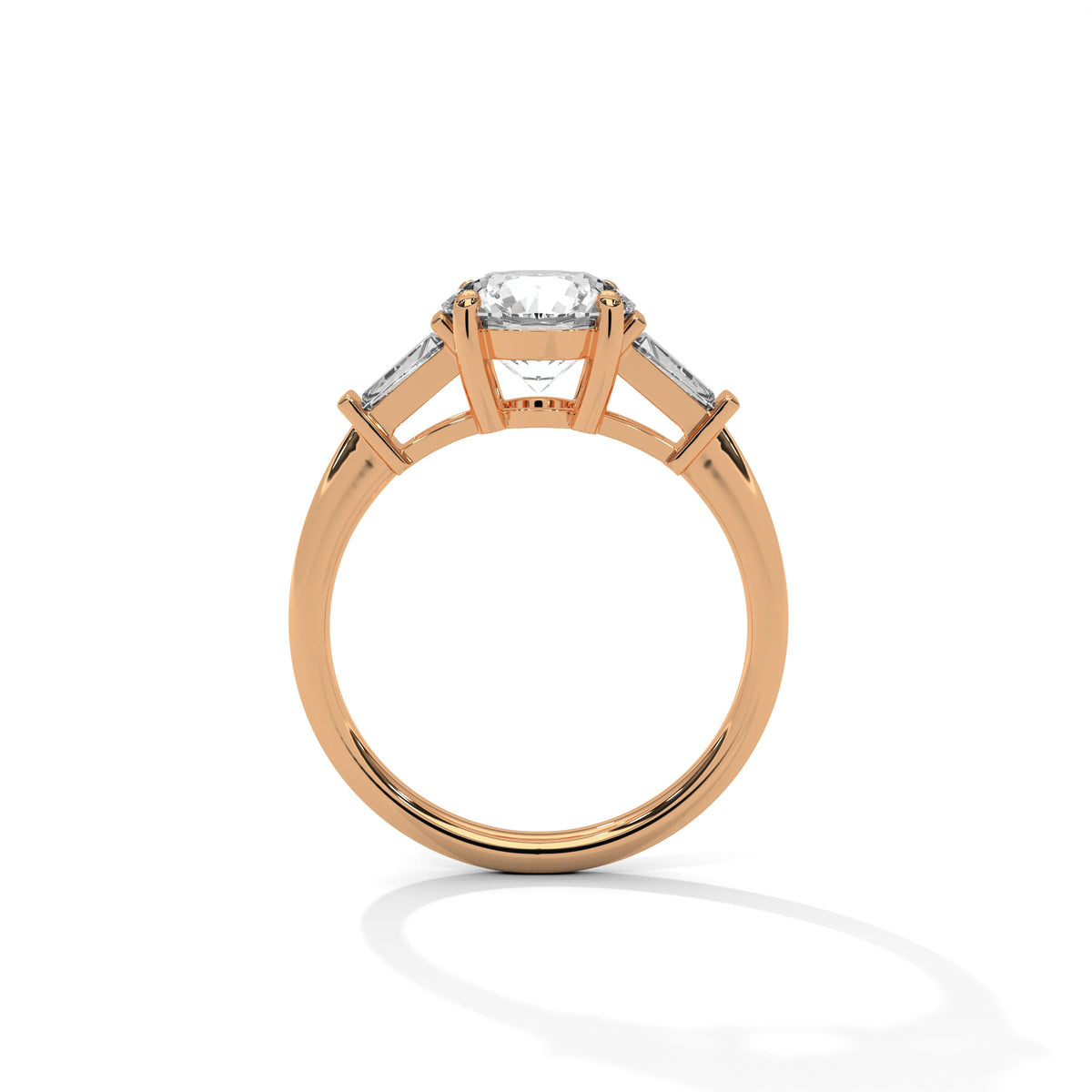 Tapered Grace Solitaire Ring