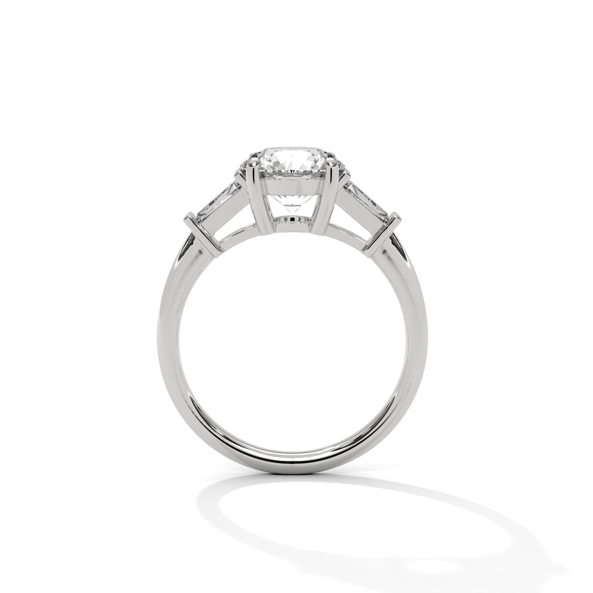 Tapered Grace Solitaire Ring