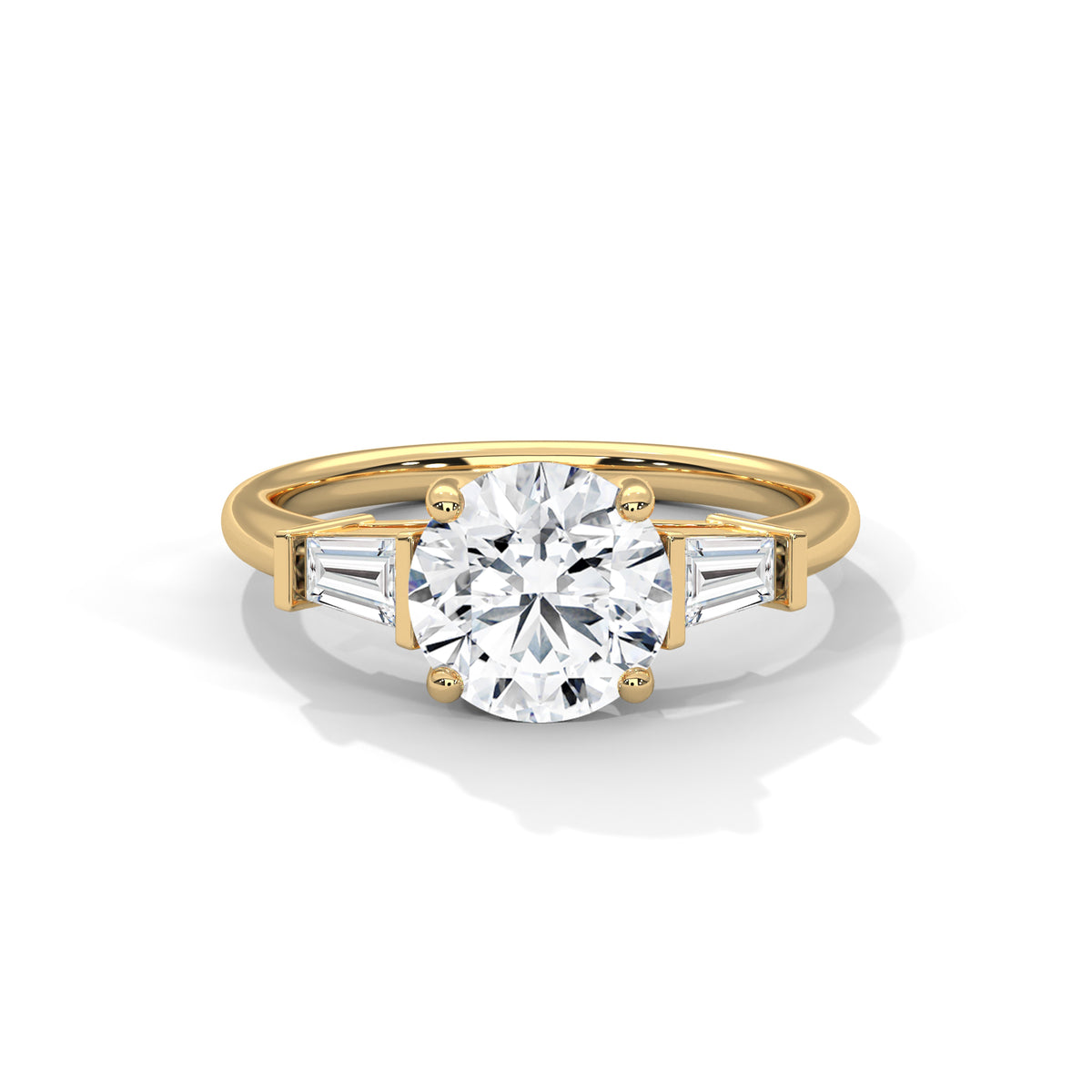 Tapered Grace Solitaire Ring
