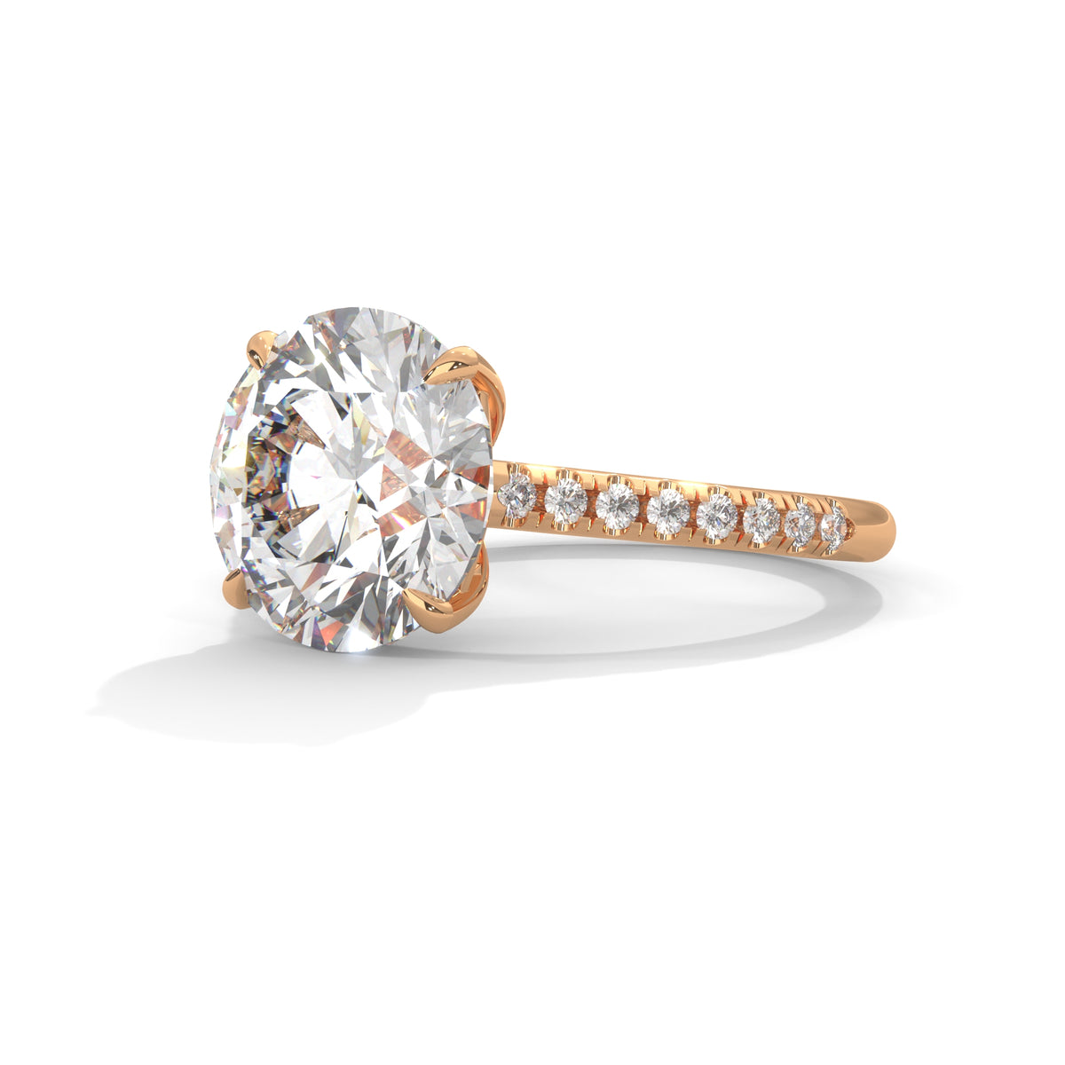Crowned Brilliance Solitaire Ring