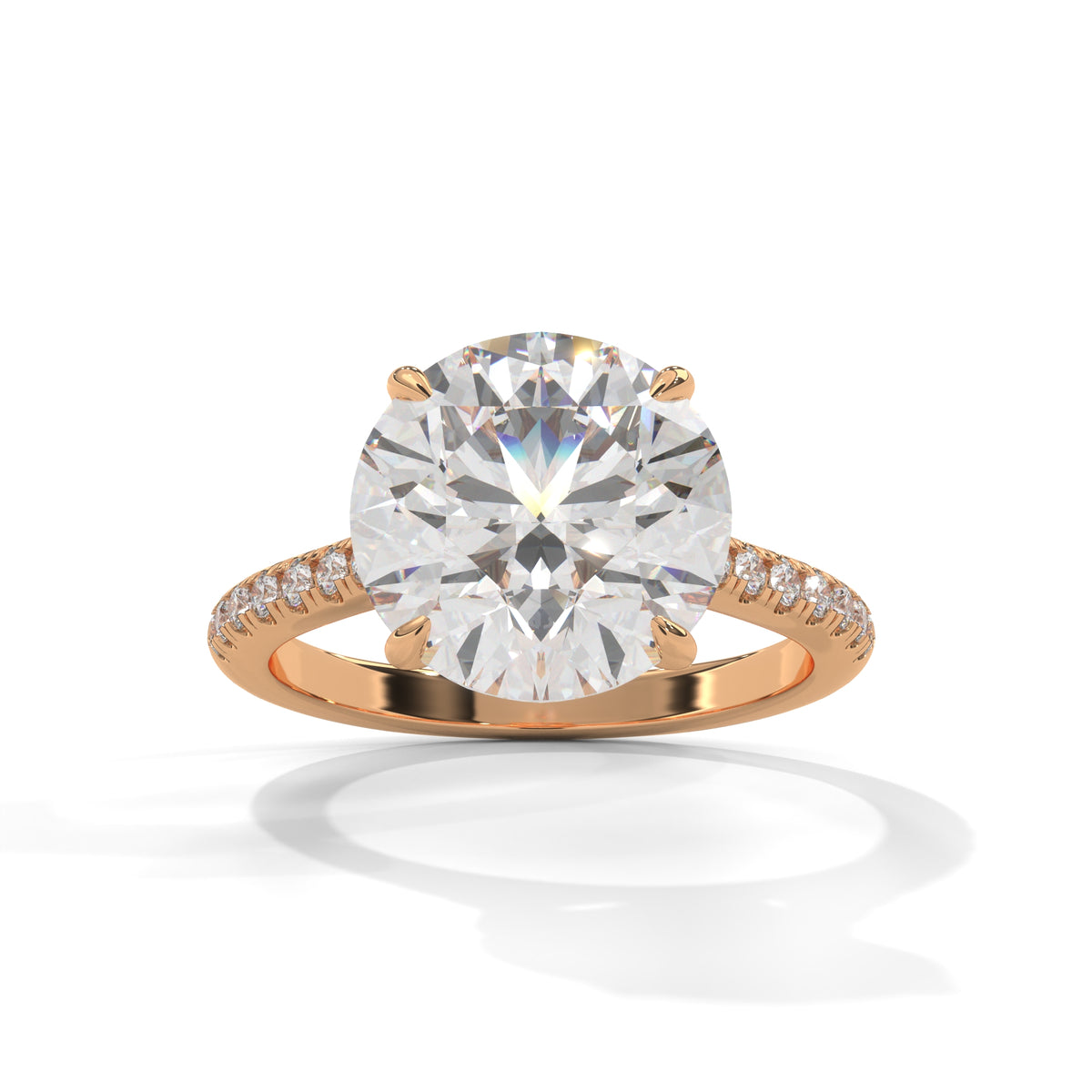 Crowned Brilliance Solitaire Ring