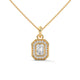 Emerald Halo Octagon Pendant
