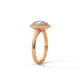 Oval Halo Solitaire Ring