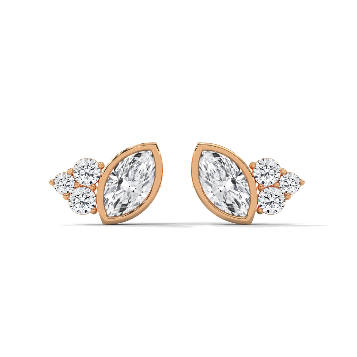 Marquise Bloom Cluster Earrings