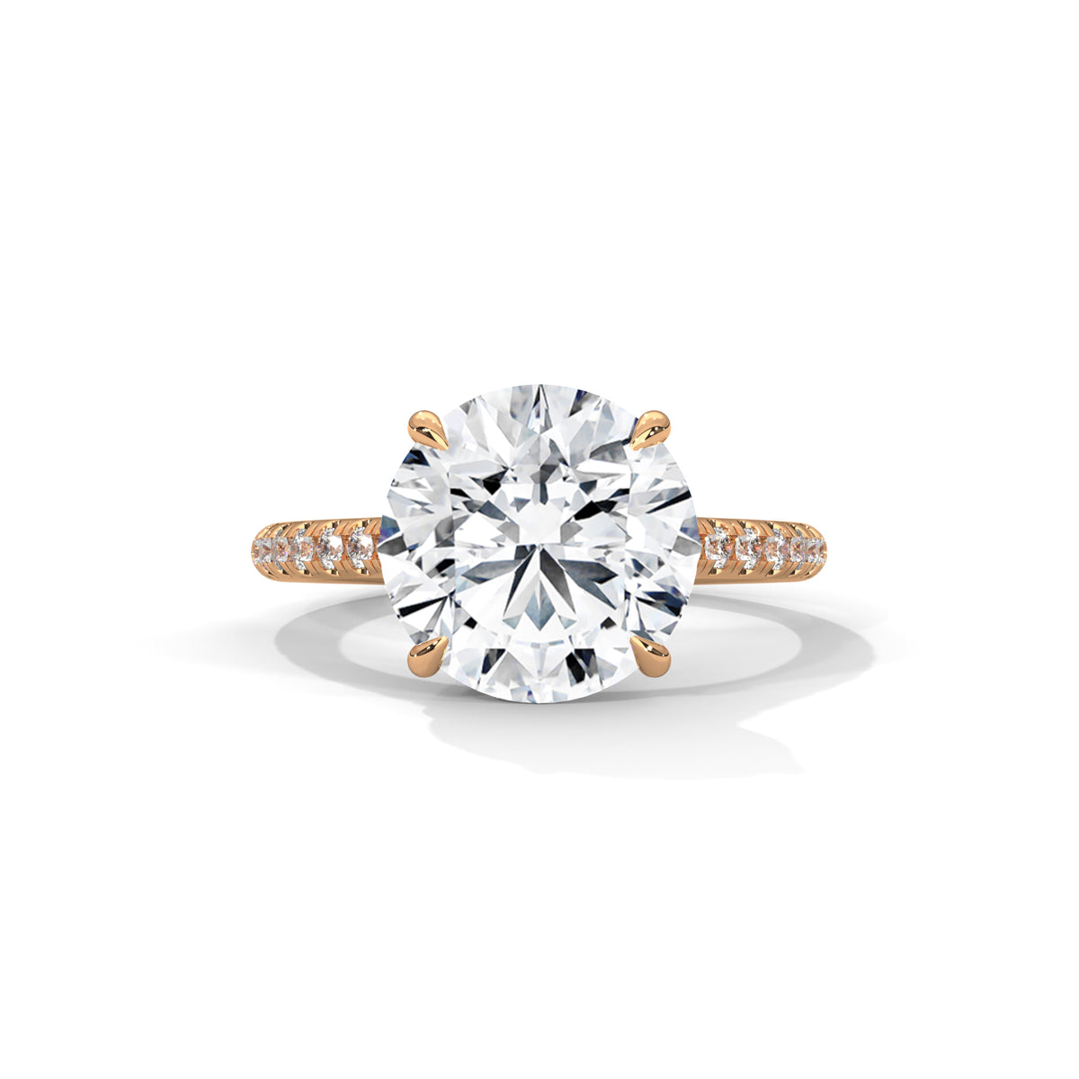 Crowned Brilliance Solitaire Ring