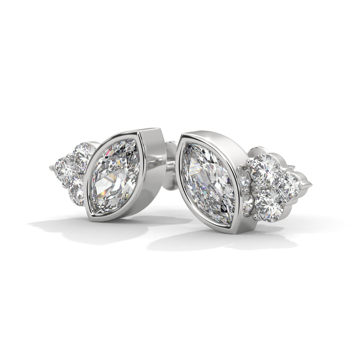 Marquise Bloom Cluster Earrings