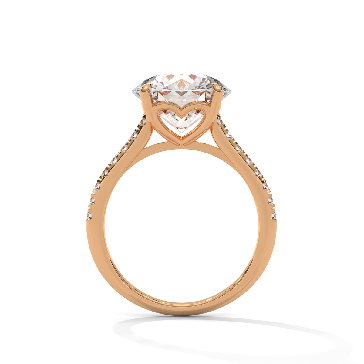 Crowned Brilliance Solitaire Ring