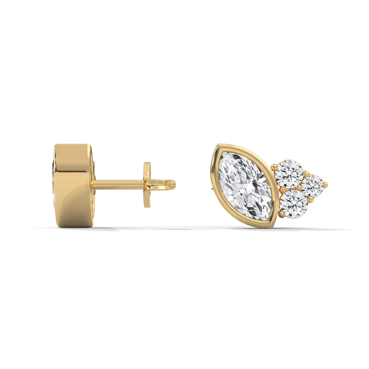 Marquise Bloom Cluster Earrings