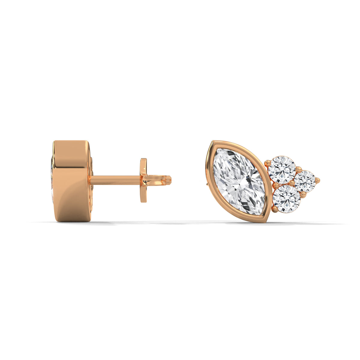 Marquise Bloom Cluster Earrings