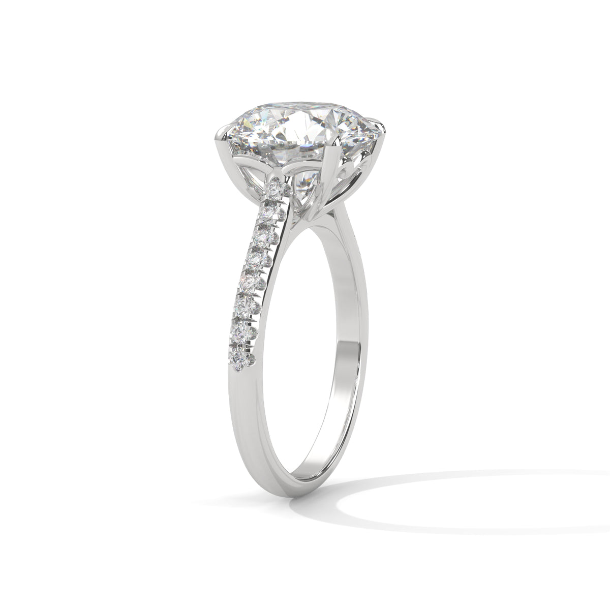 Crowned Brilliance Solitaire Ring