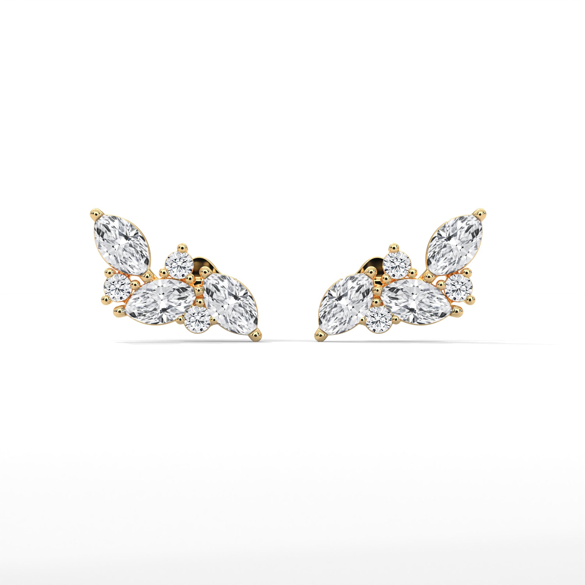 Marquise Bloom Cluster Earrings