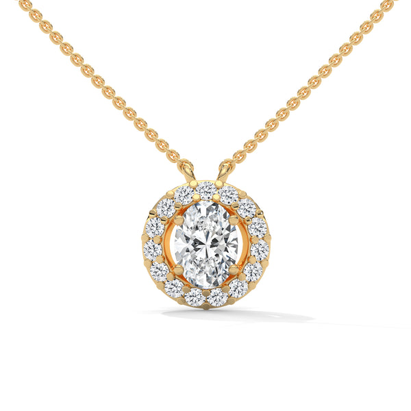 Radiant Crown Halo Pendant