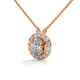Radiant Crown Halo Pendant