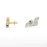Marquise Bloom Cluster Earrings