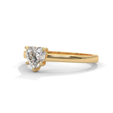 Sweetheart Bloom Solitaire Ring